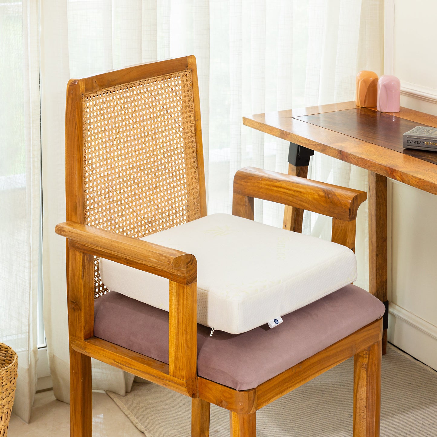 Caladium - Cooling Gel Memory Foam Indoor Chair Seat Cushion - Medium Firm