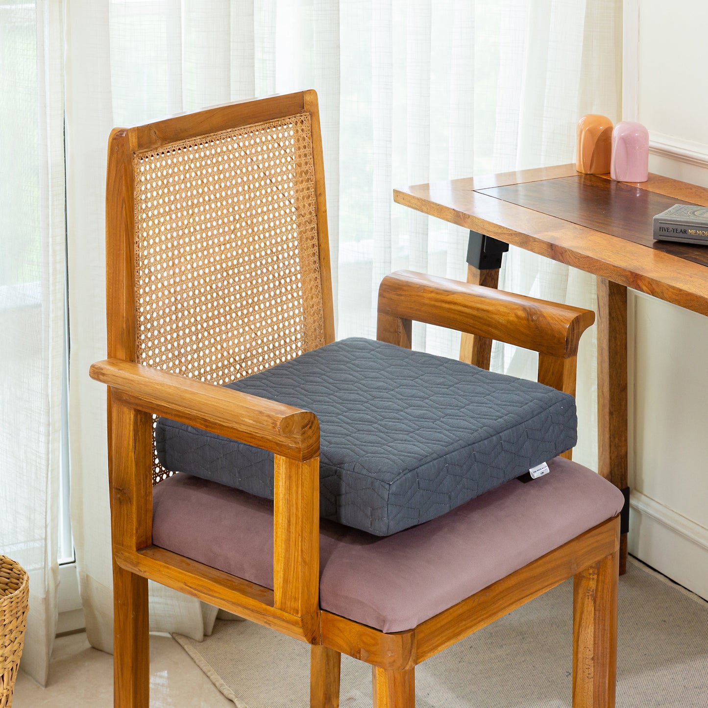 Caladium - Cooling Gel Memory Foam Indoor Chair Seat Cushion - Medium Firm